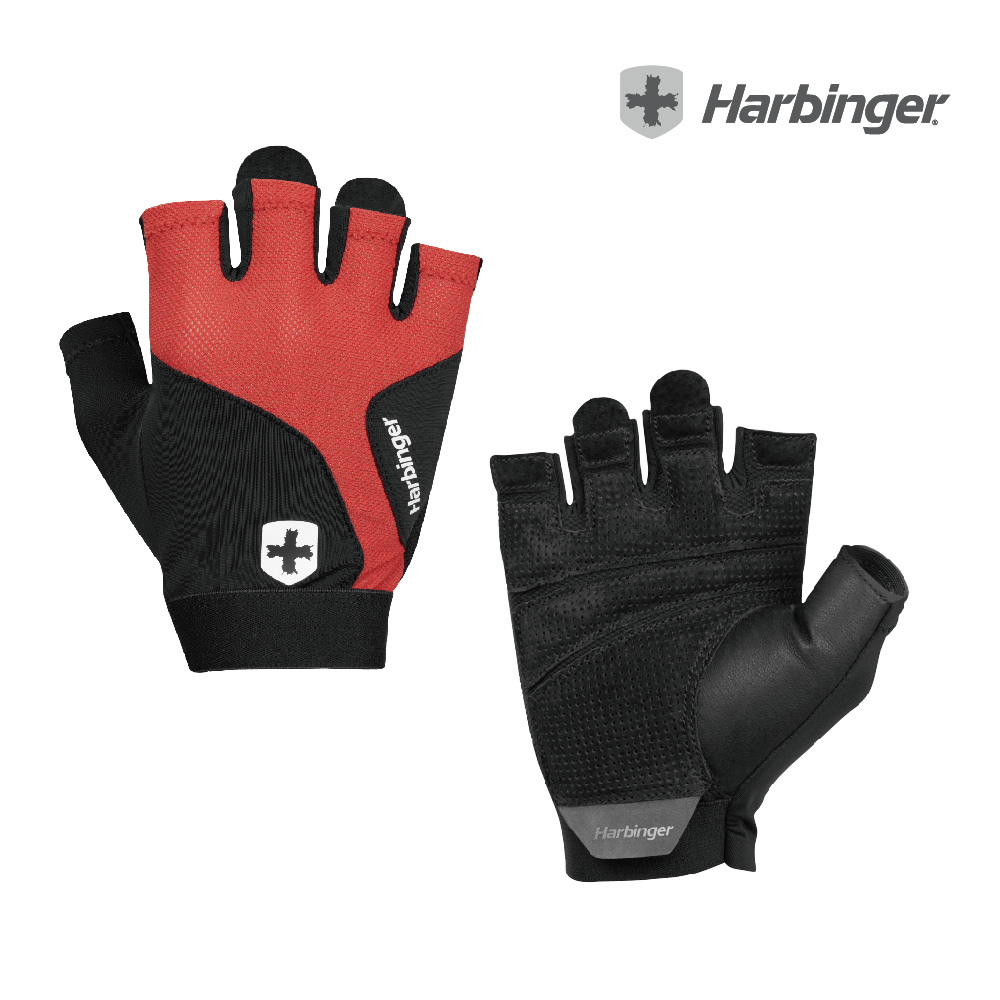【Harbinger】Flexfit Gloves 2.0 重訓/健身專業手套-橘紅（總代理公司貨）